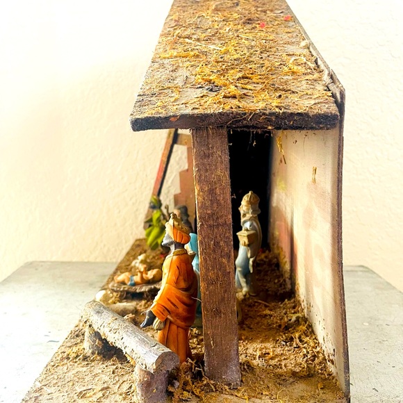 Vintage Italian Nativity Scene Set 10 Figurines Mid-Century - Picture 12 of 15